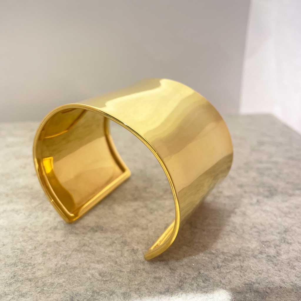 Grian GP Wide Cuff Flat Polished Bracelet