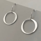 Artemis - Olive Silver Earrings - Dangle