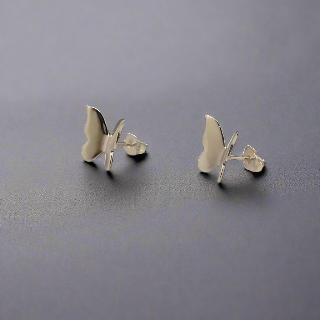 Moíneir - Volare Butterfly Silver Earrings - Stud