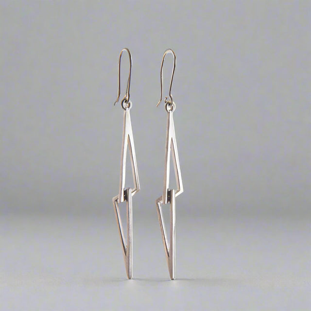 Le Chéile Linked Silver Earrings - Dangle by Miriam Wade Jewellery