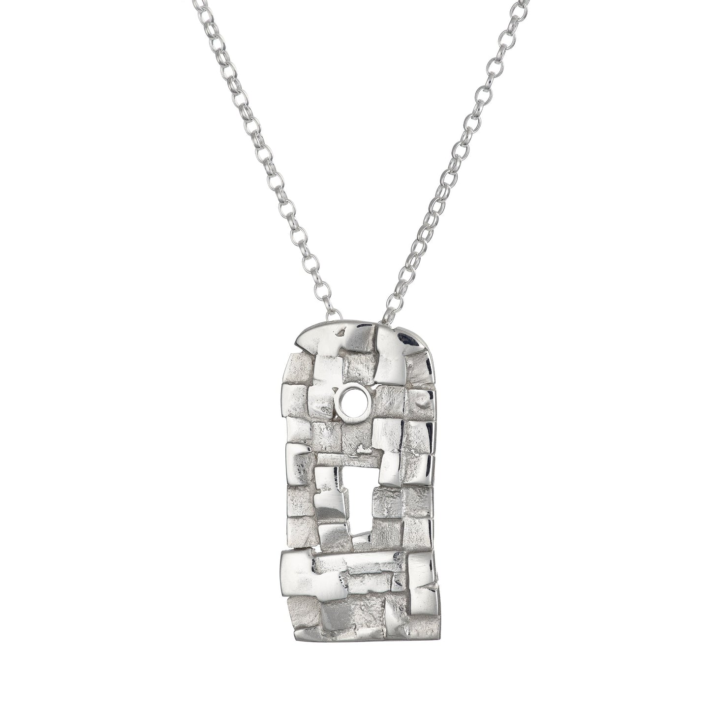 Cloicin Loft Wall Silver Pendant - Annie Quinn Jewellery
