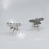Memento Dragonfly Silver Stud Earrings