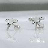 Memento Dragonfly Silver Stud Earrings