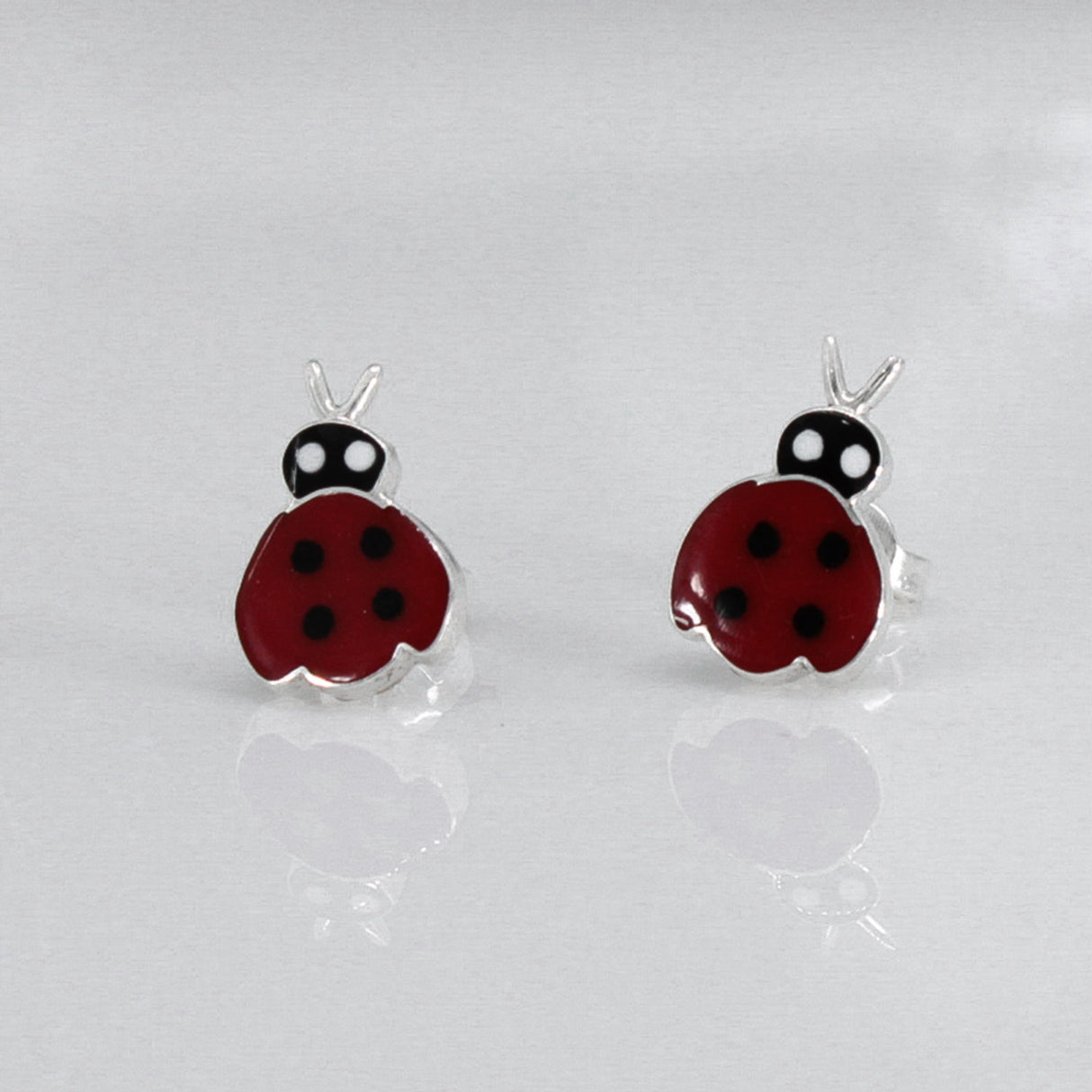 Memento Ladybird Silver Stud Earrings