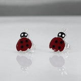 Memento Ladybird Silver Stud Earrings