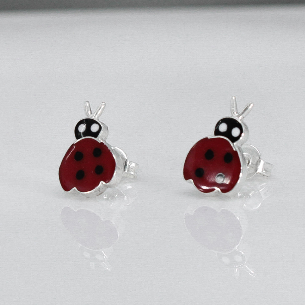 Memento Ladybird Silver Stud Earrings