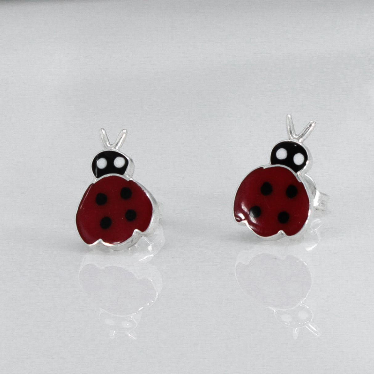 Memento Ladybird Silver Stud Earrings