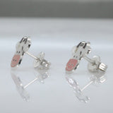 Memento Mini Cow Silver Stud Earrings