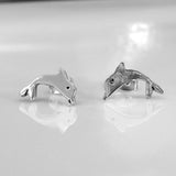Memento Dolphin Silver Stud Earrings