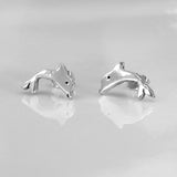 Memento Dolphin Silver Stud Earrings