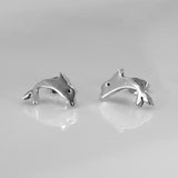 Memento Dolphin Silver Stud Earrings