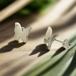 Moíneir - Grace Butterfly Silver Earrings - Stud