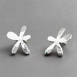 Moíneir - Happy Daisy Flower Silver Earrings - Stud