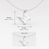 Móinéir Volare Butterfly Silver Pendant