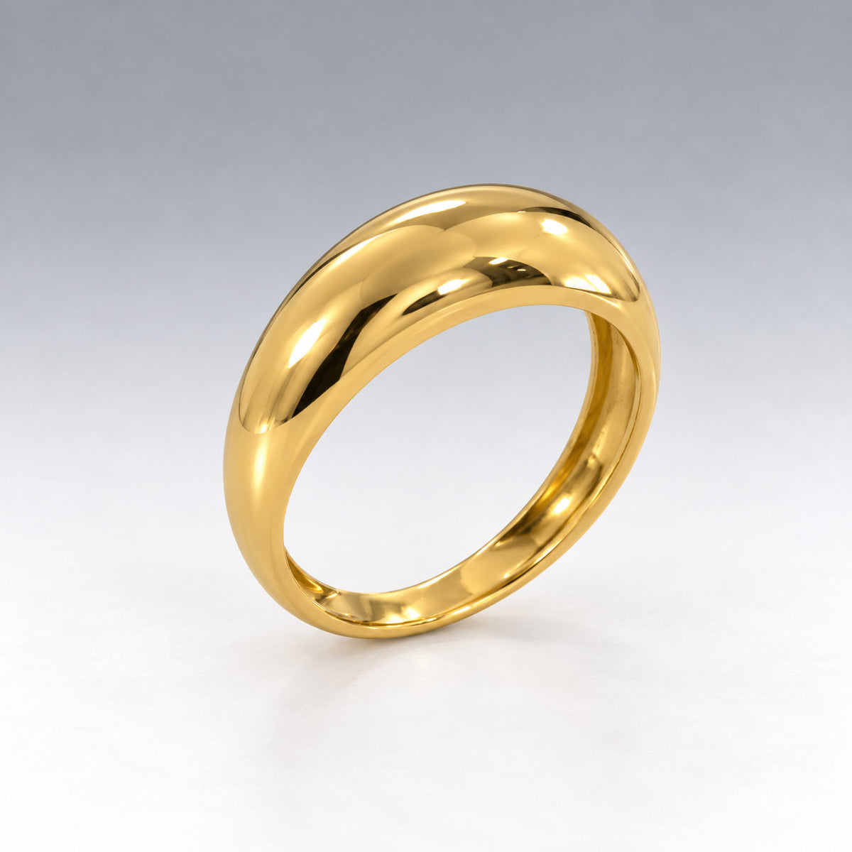 Óir Balbous 9K Yellow Gold Band Ring