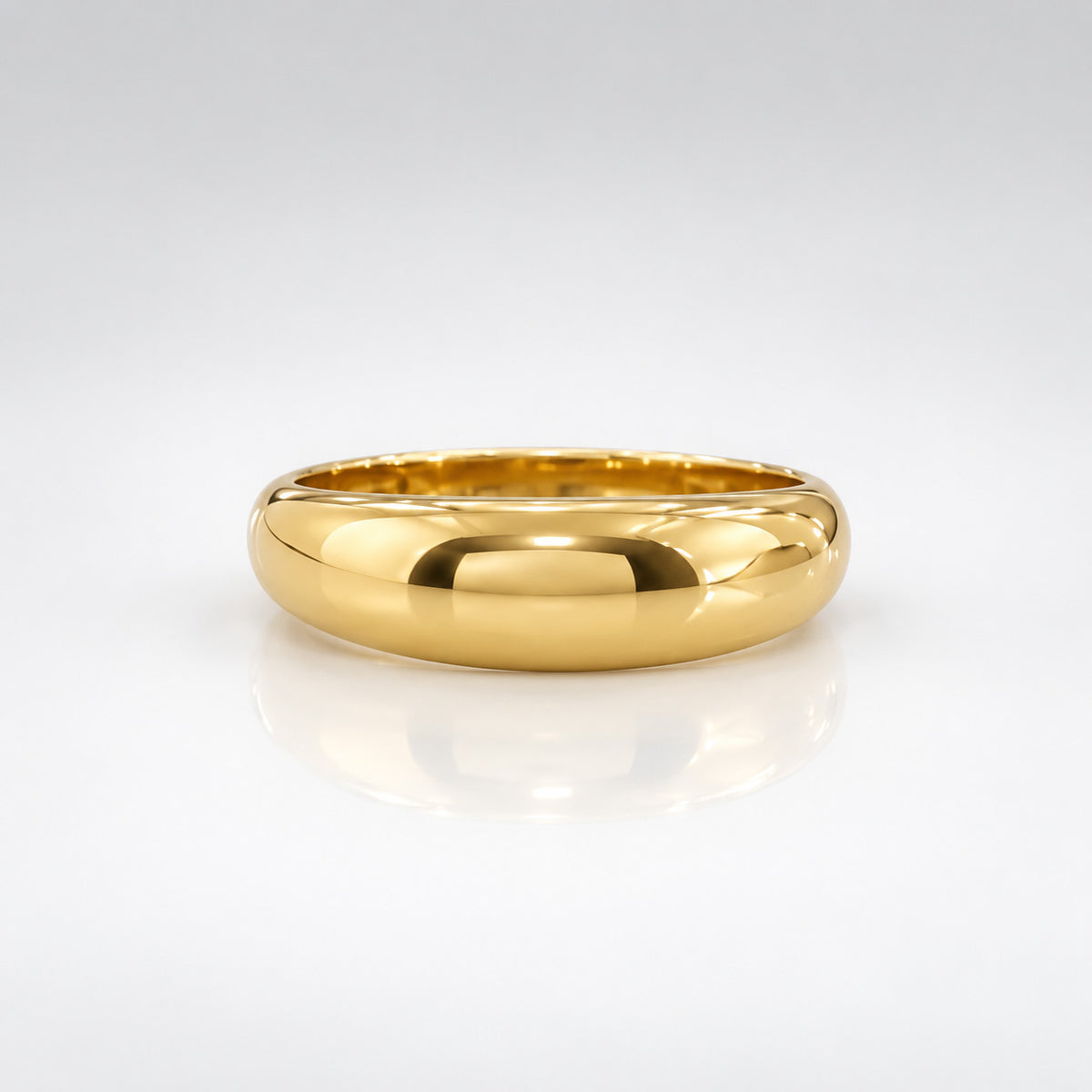 Óir Balbous 9K Yellow Gold Band Ring