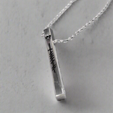 EIRE - Ogham Grá & Wild Atlantic Way Bar Silver Pendant