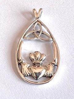 Celtic - Claddagh with Trinity Drop