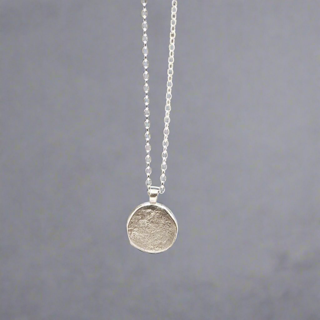 Pebble Stone Silver Pendant by Emilio Sotelo Jewellery