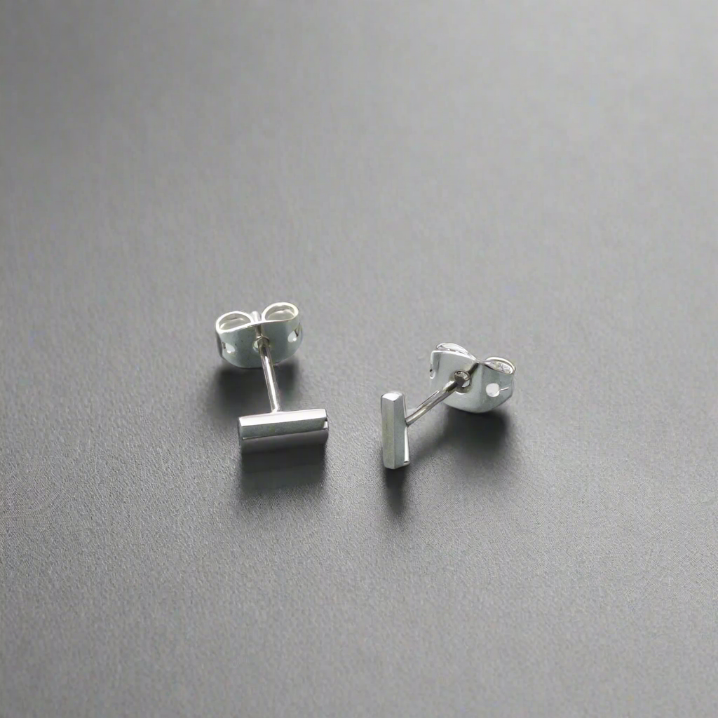 Piccoli Tiny T Silver Ireland Stud Earrings