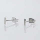 Piccoli Tiny T Silver Stud Earrings
