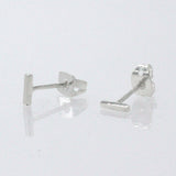 Piccoli Tiny T Silver Stud Earrings