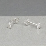Piccoli Tiny Triangle Silver Stud Earrings