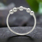 Tara Thin Band with Beads Silver Stacking Ring,Ê Shop affordable, high-quality jewellery in Kinsale, West Cork, Ireland designed by