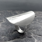 Tara Elongated Crest Silver Ring,Ê Shop affordable, high-quality jewellery in Kinsale, West Cork, Ireland designed by