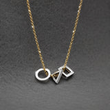 SAHA GeomeThree Charm Silver Pendant