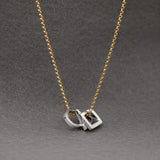SAHA GeomeThree Charm Silver Pendant