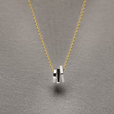 SAHA GeomeThree Charm Silver Pendant