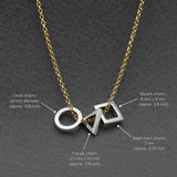 SAHA GeomeThree Charm Silver Pendant