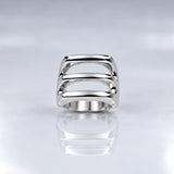 Saha Linear Flow Silver Ring