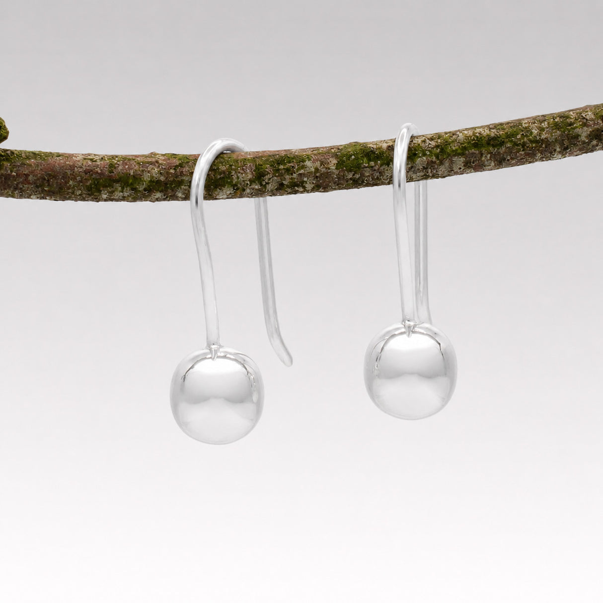 Selene Drop Silver Dangle Earrings
