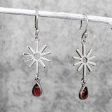 Selene Sunshine Silver Dangle Earrings