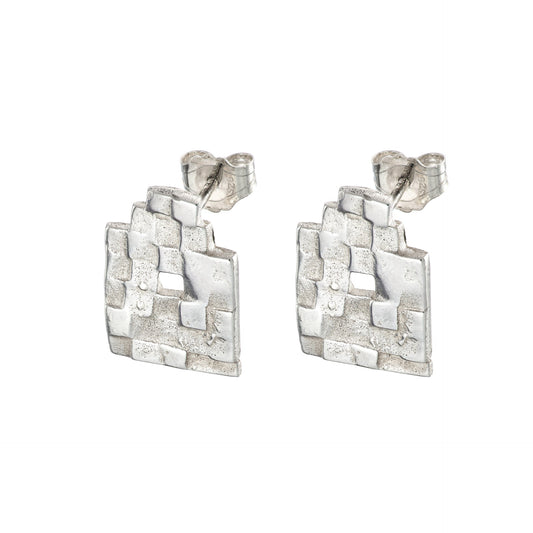 Small Cloihán Silver Earrings - Annie Quinn Jewellery