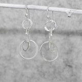 Tara Bubbles Effervescence Round Silver Dangle Earrings