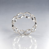 Tara Bubbles Silver Stacking Ring