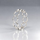 Tara Bubbles Silver Stacking Ring
