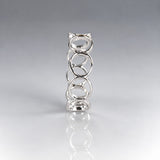 Tara Bubbles Silver Stacking Ring