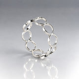 Tara Bubbles Silver Stacking Ring