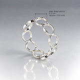 Tara Bubbles Silver Stacking Ring