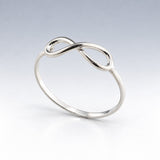 Tara Infinity Silver Stacking Ring
