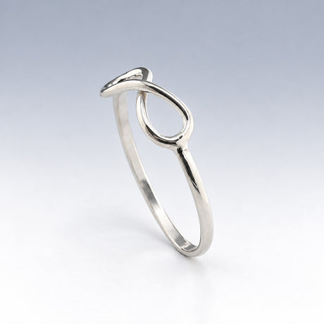 Tara Infinity Silver Stacking Ring