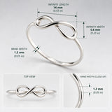 Tara Infinity Silver Stacking Ring