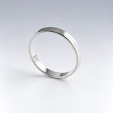 Tara Single Flat Band Silver Stacking Ring