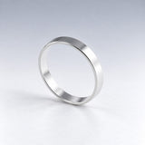 Tara Single Flat Band Silver Stacking Ring