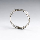 Tara Triple Interlocking Silver Russian Wedding Ring