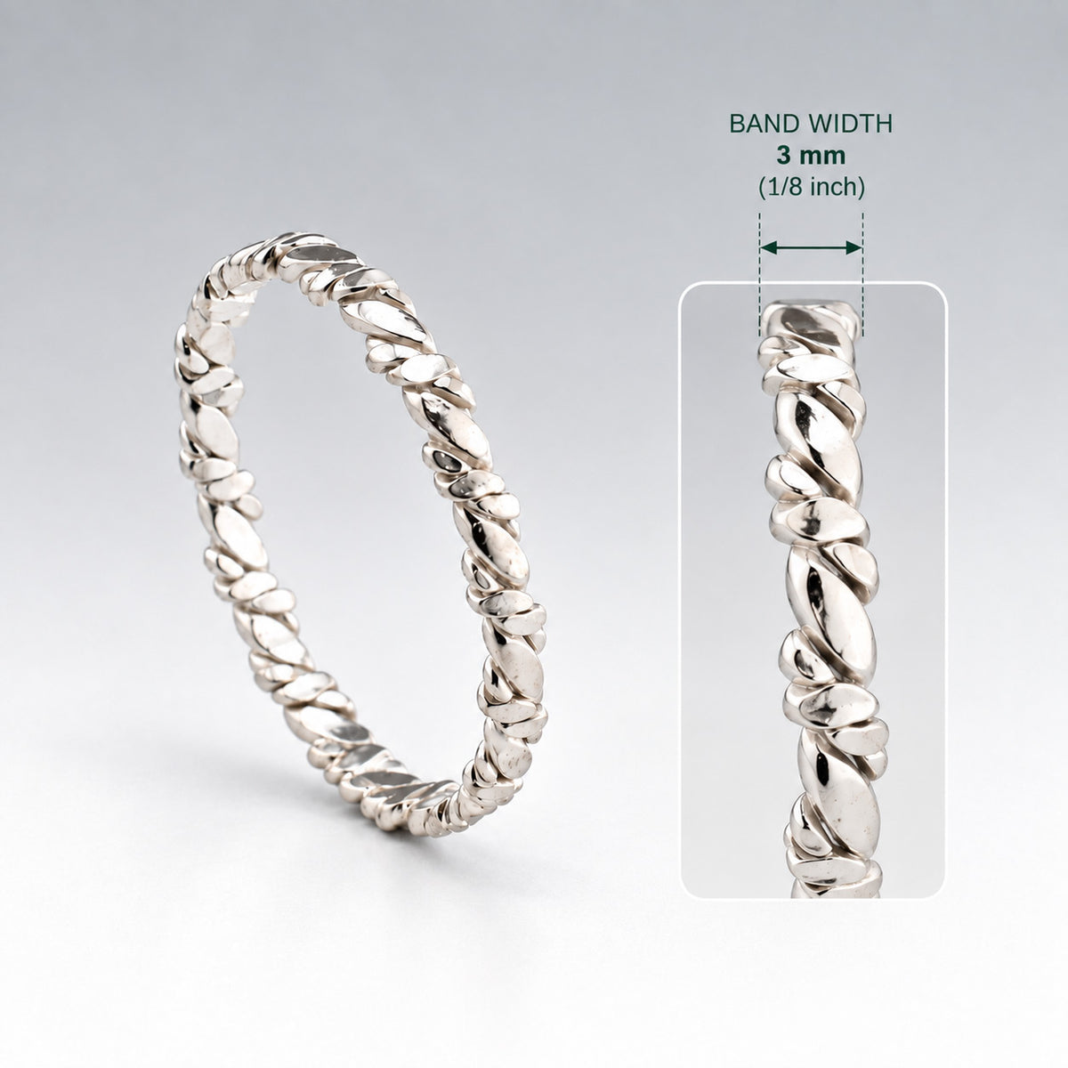 Tara Wrap Silver Stacking Ring